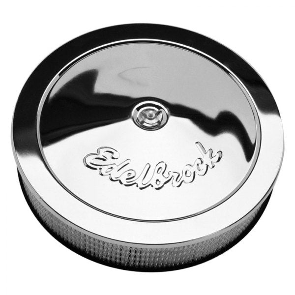 Luftrenare 14" x 3" Edelbrock Kromad, Försänkt. Totalhöjd 84mm 1207
