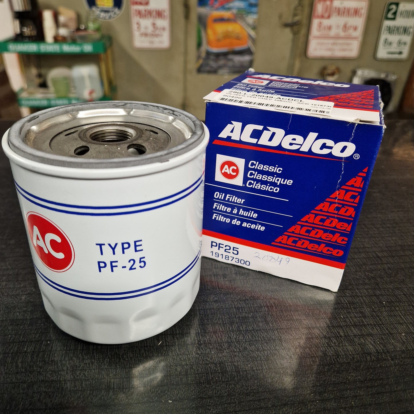 Oljefilter Chevrolet GM H=107mm PF25 GM19187300 Old Classic "AC" Style (L20049)
