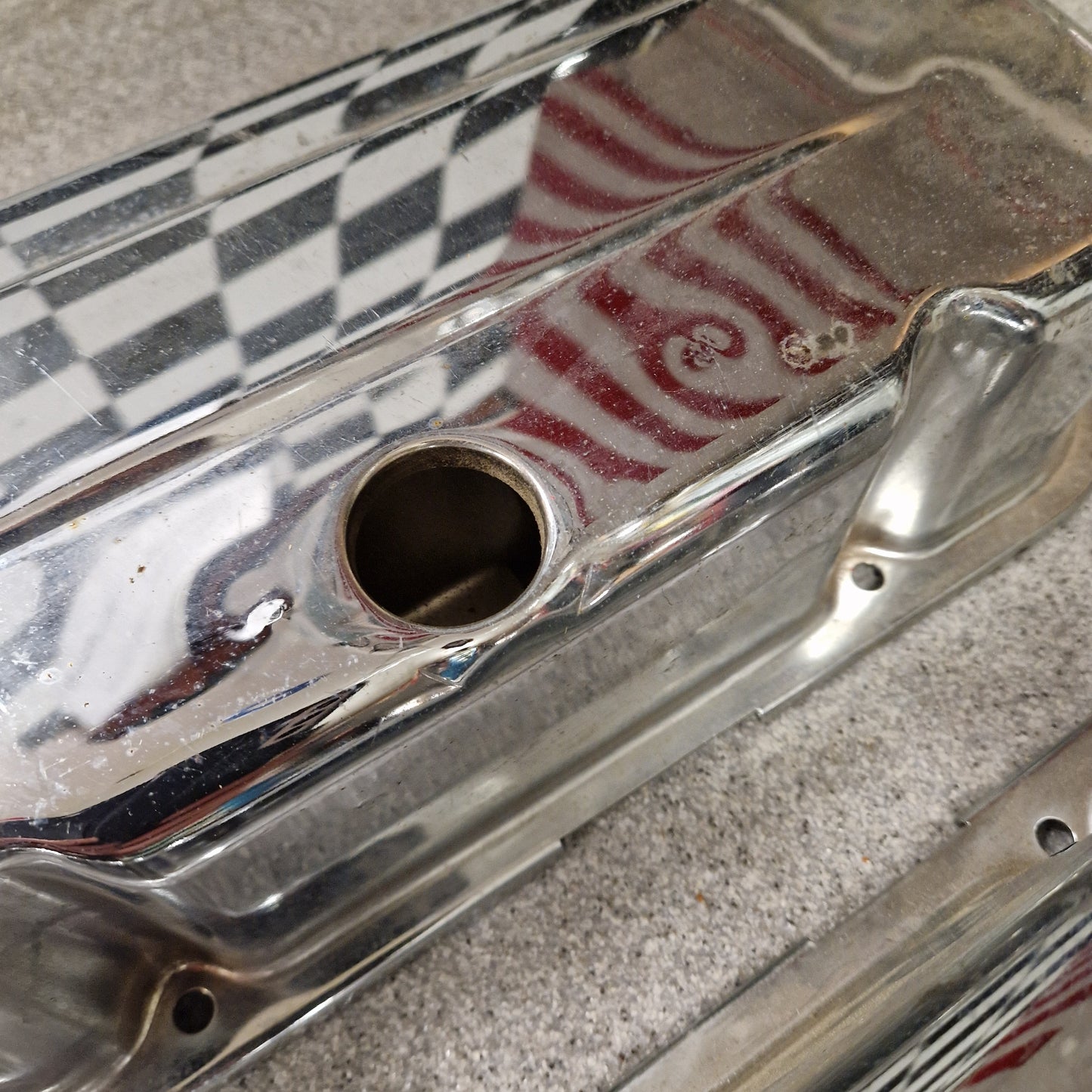 Ventilkåpor Chevrolet BB Chrome 1 Par