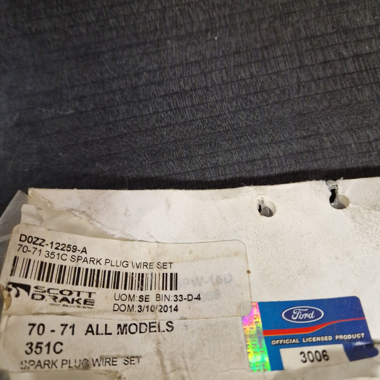 Tändkabelsats Ford Mustang 351 C 70-71 Scott Drake D0ZZ-12259-A, 3006