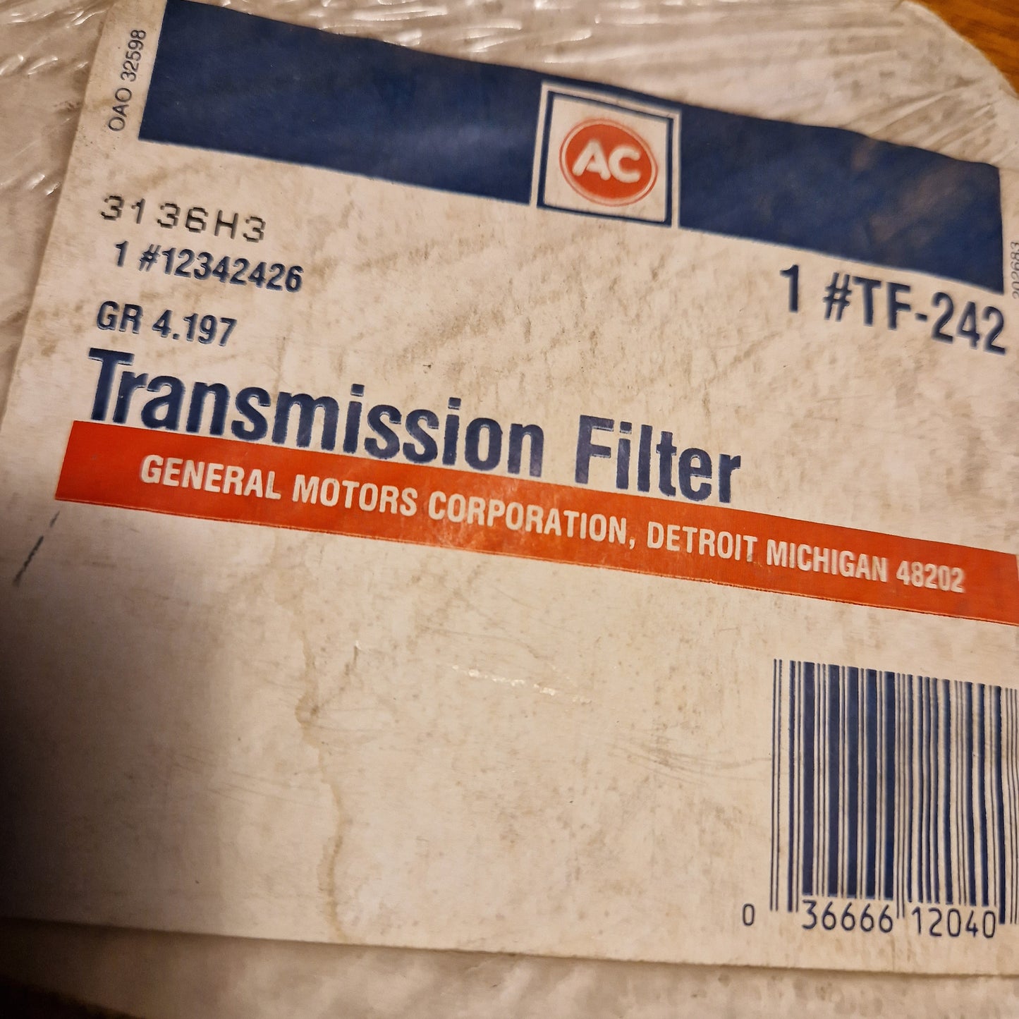 Filterkit Automatlåda MoPar A604 89-01 TF242 (B102)