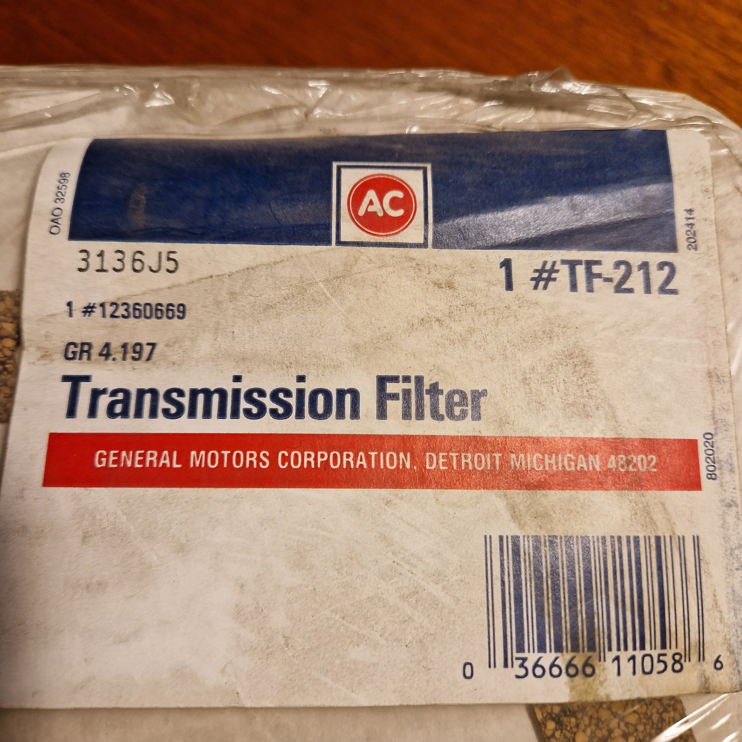 Filterkit Automatlåda Ford AOD / AOT 80-93 TF212 (B62)