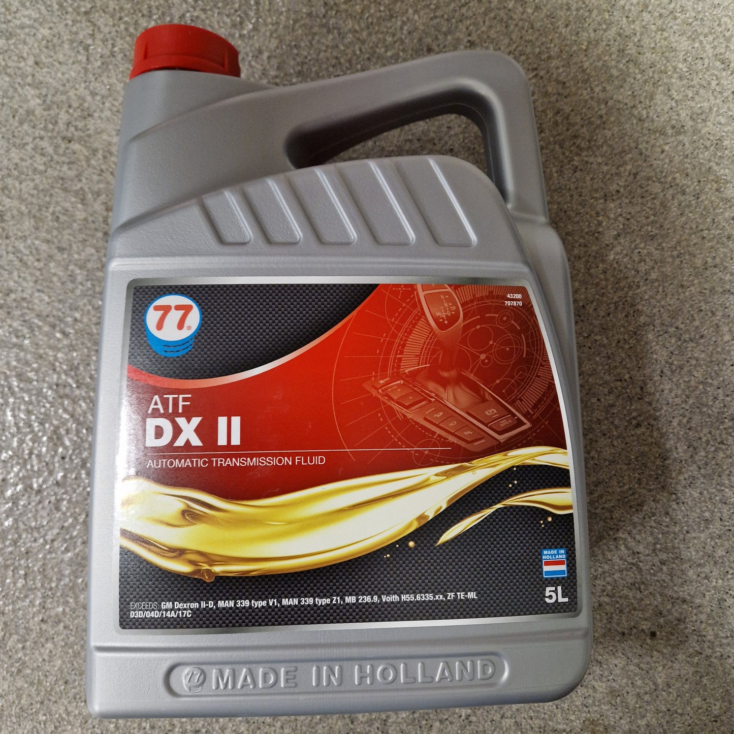 Växellådsolja Automat ATF DX II, Mineral. För äldre Aluminiumväxellådor 5 Lit