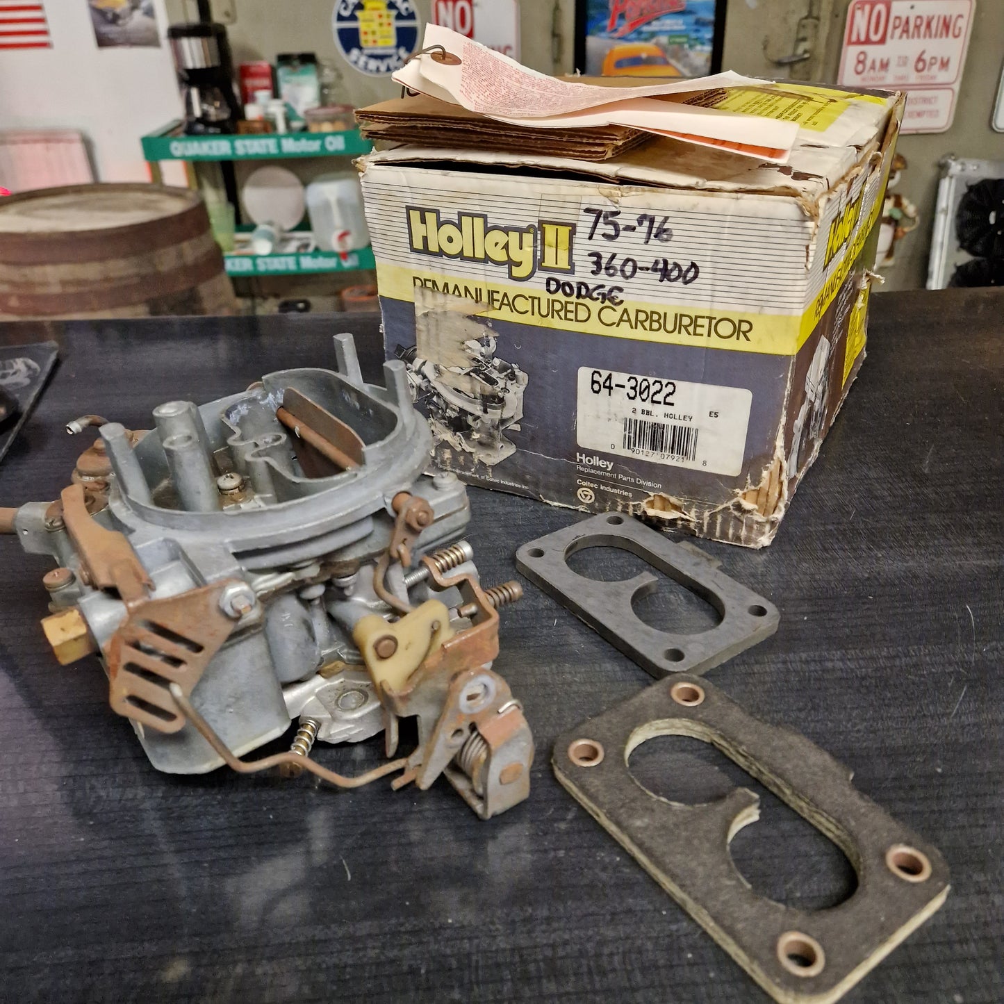 Förgasare Holley II Chrysler, Dodge, Plymouth 75-76 360-400, 2-port. 64-3022