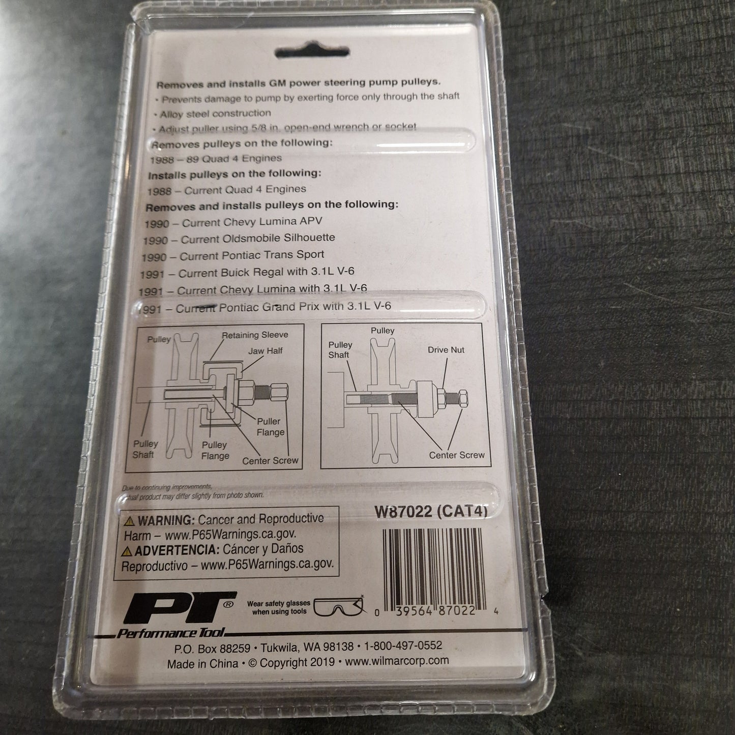 Avdragare / Installering Remskiva Servopump GM 5/8" W87022
