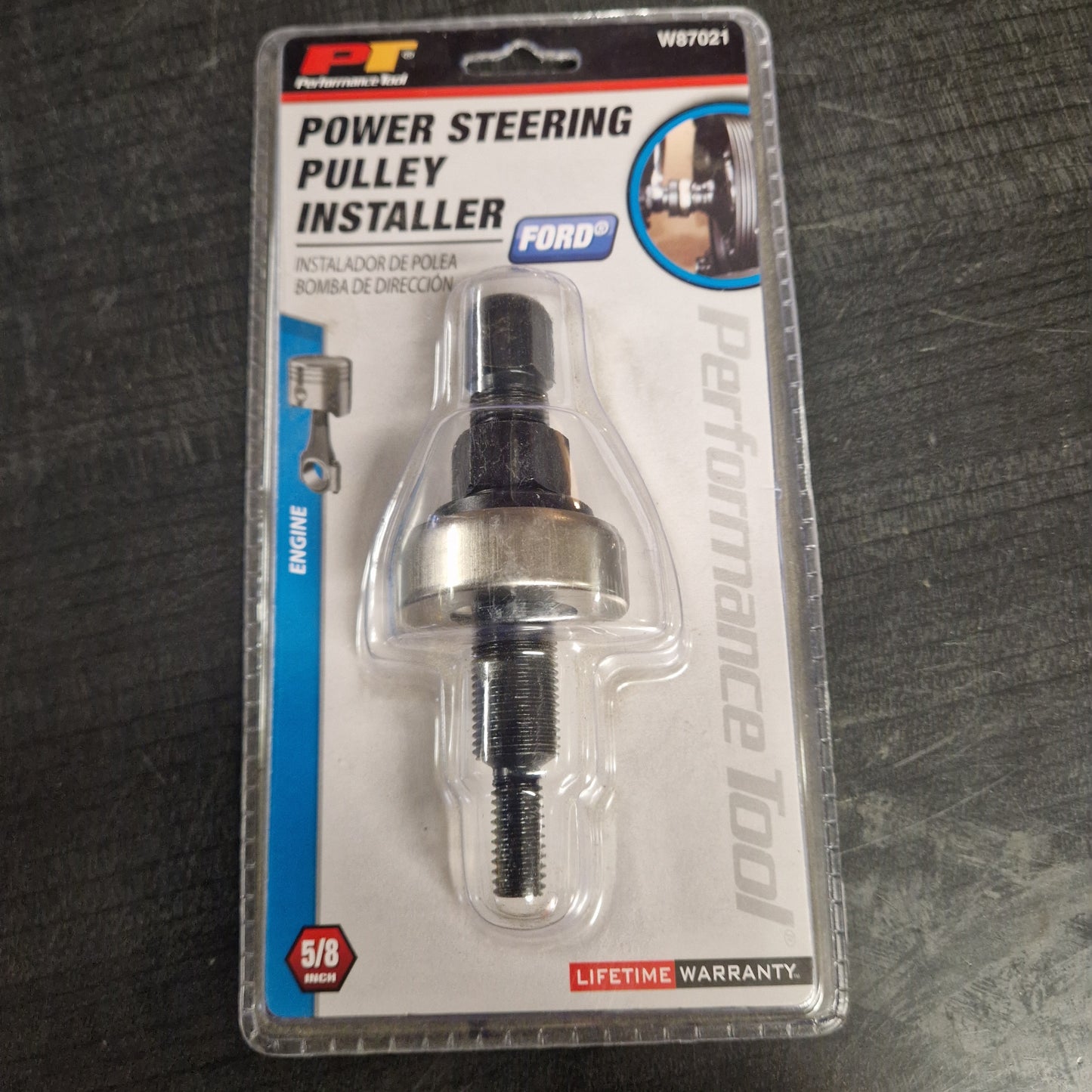 Monteringsverktyg för remskiva Servopump Ford samt för Remskiva Vattenpump GM 5/8" W87021
