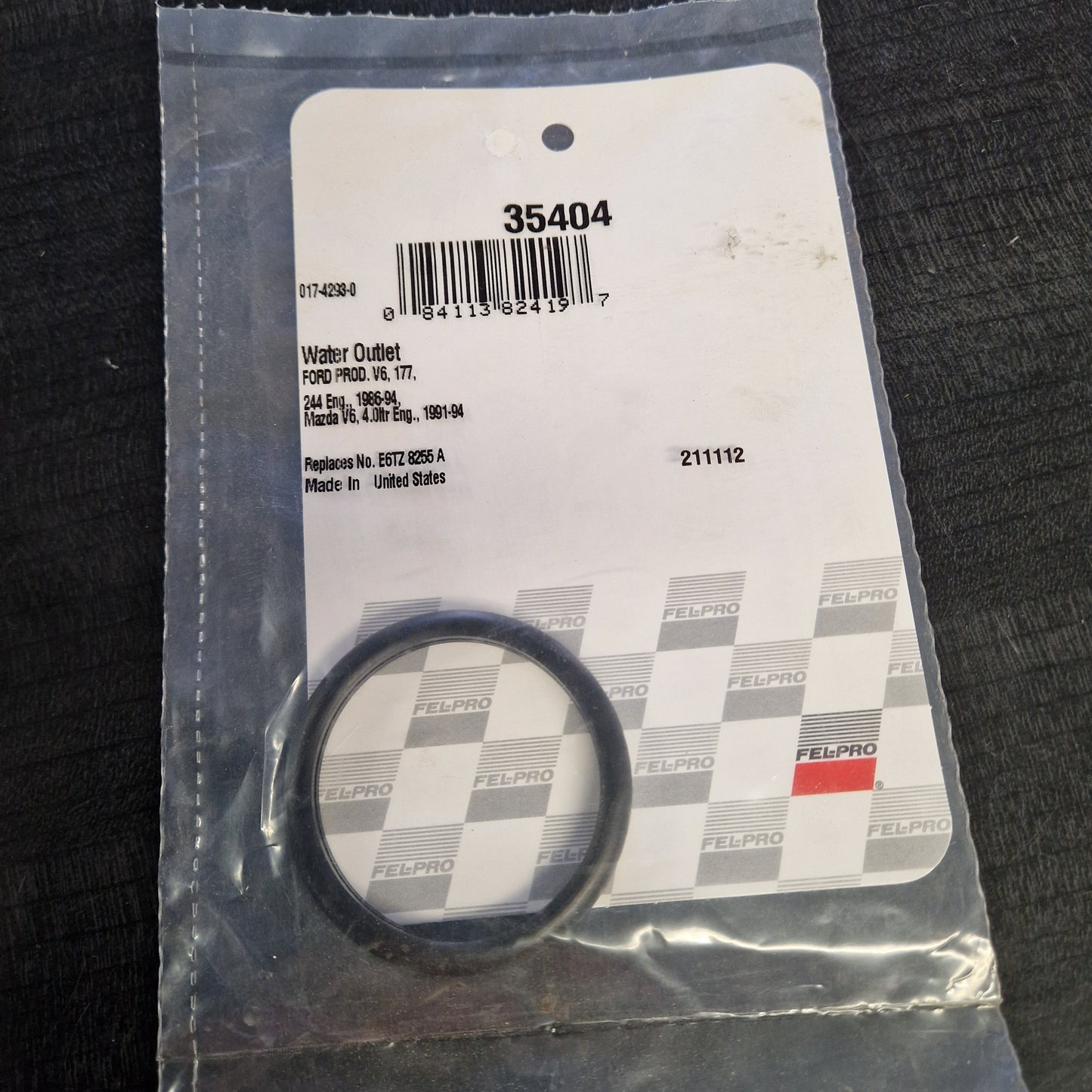 Termostathuspackning Gummi/O-ring Ford, Mercury V6 35404