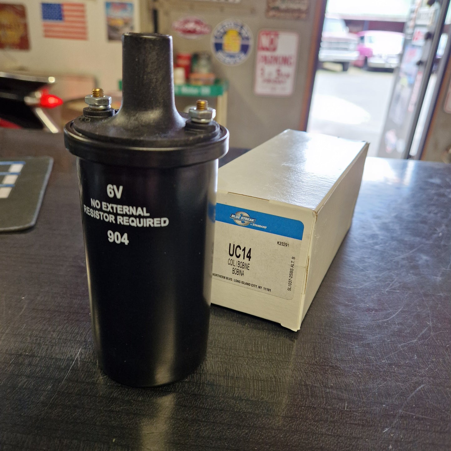Tändspole 6 volt UC14