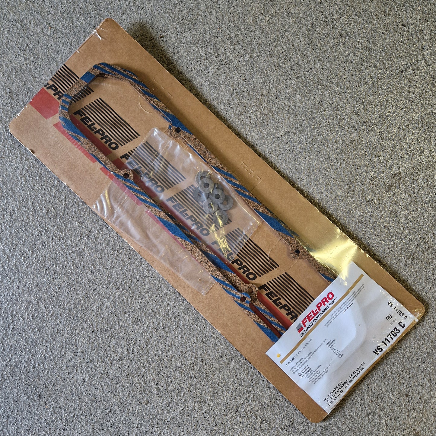 Ventilkåpspackning MoPar BB 58-63 Kåpa m 4 bult. VS11703C