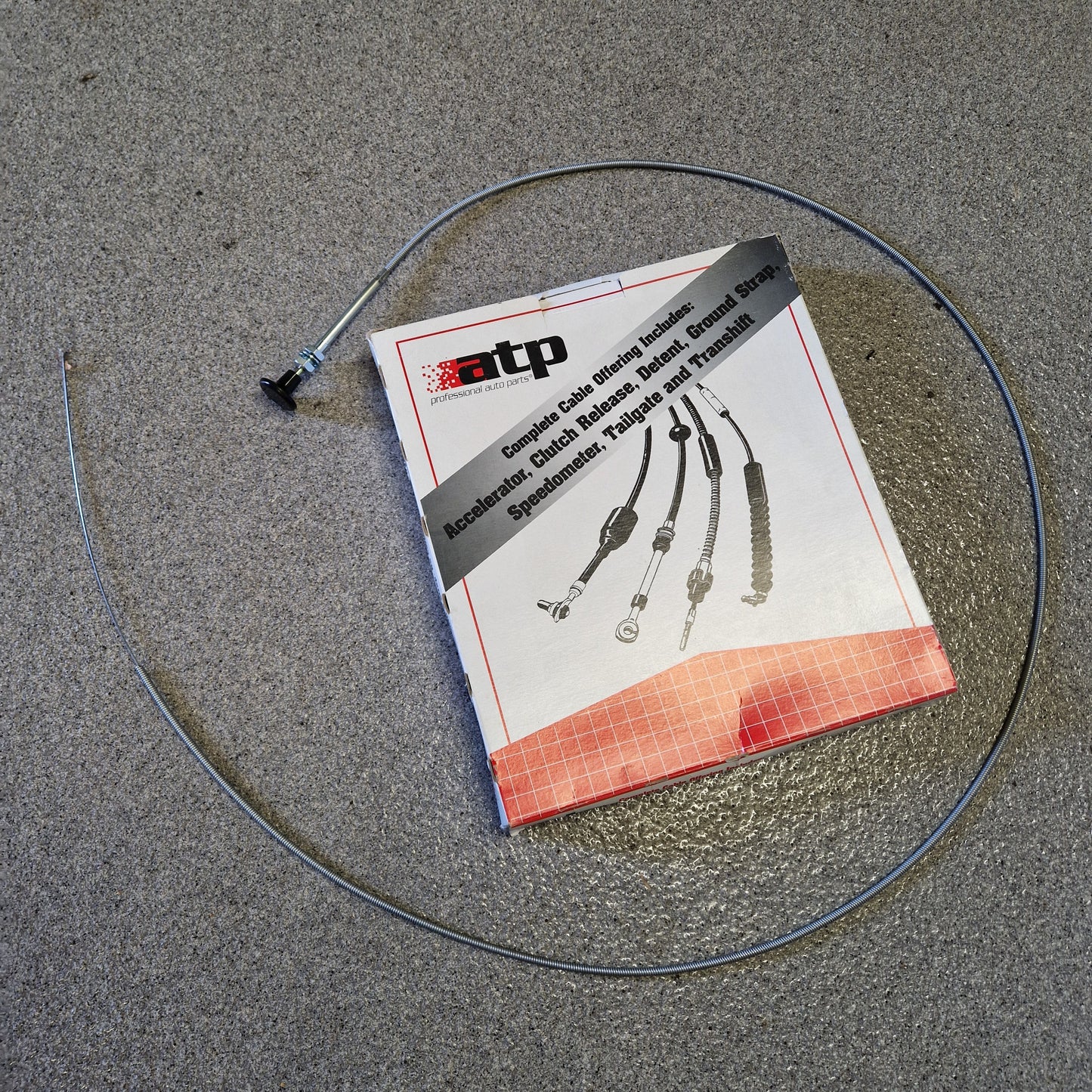 Chokewire Rund knopp, Svart L=1520mm Universal Y9 (4011)