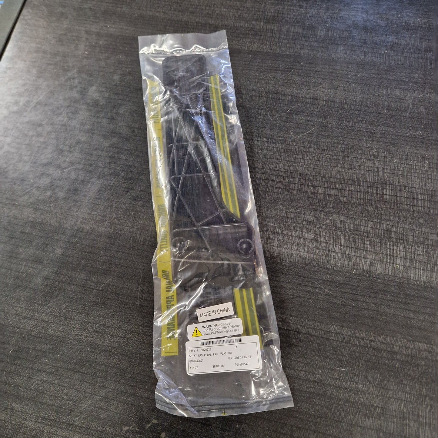 Gaspedal Plast Chevrolet 58-67 3820328