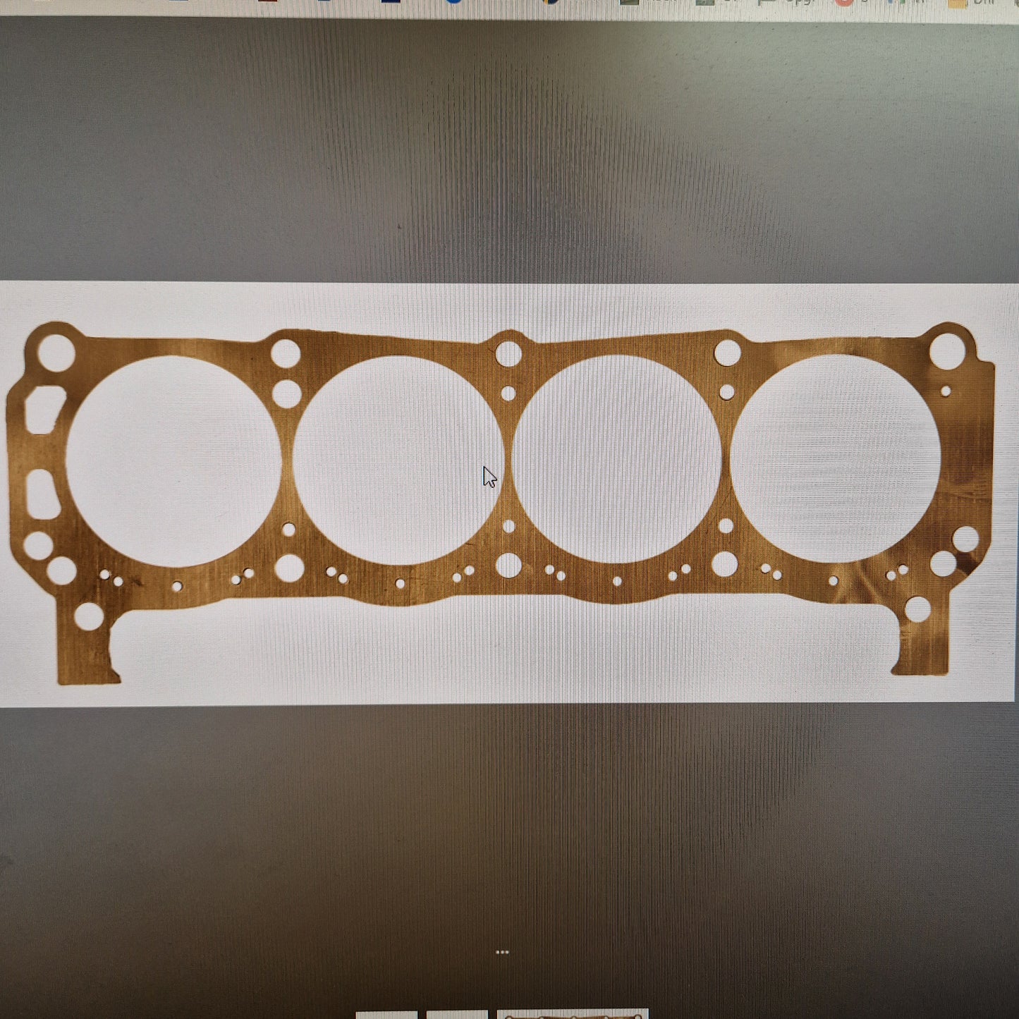 Shimspackning Topplock Ford V8 SB 62-92 "Headsaver Spacer Shim" .0,20", Lincoln, Mercury SB 8548SP-1, 8548SP1