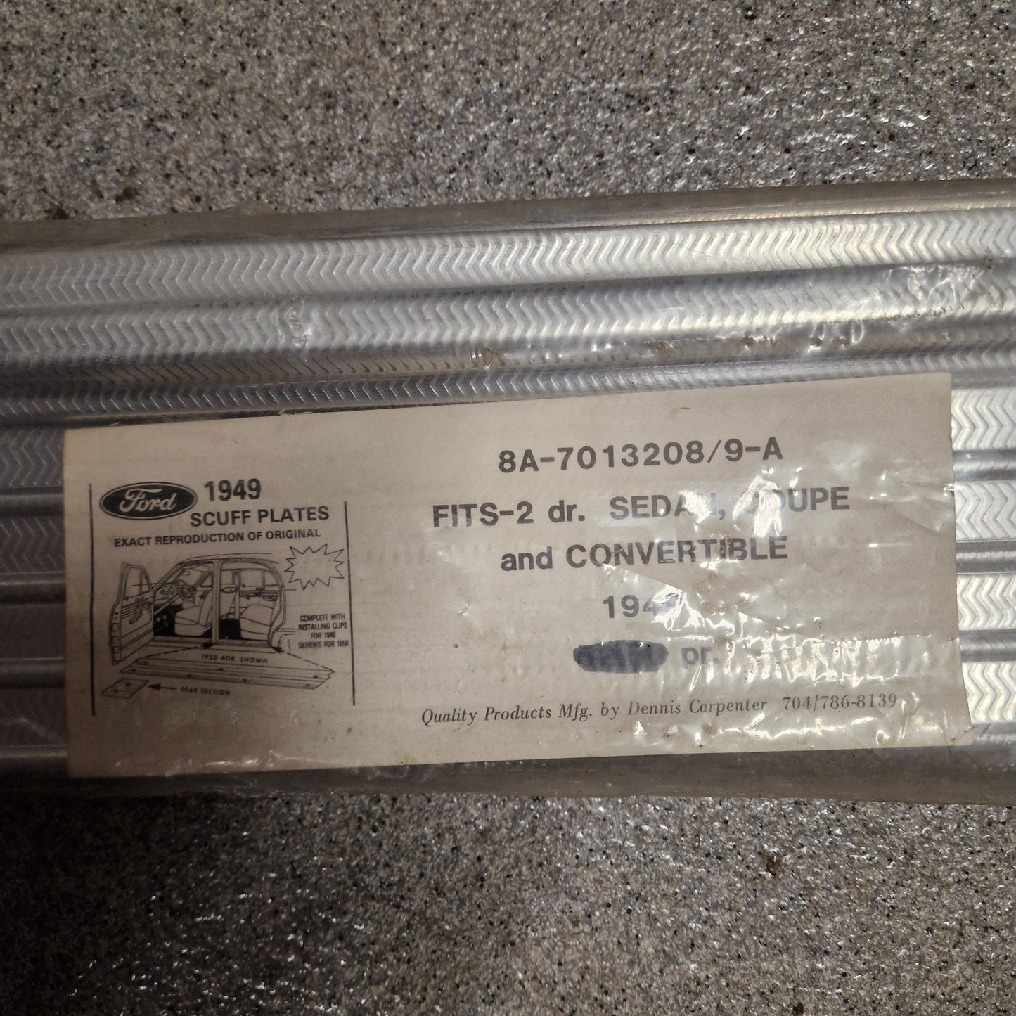 Instegslist / Tröskellist Ford 1949 Ej Stationwagon 8A-7013208/9-A par
