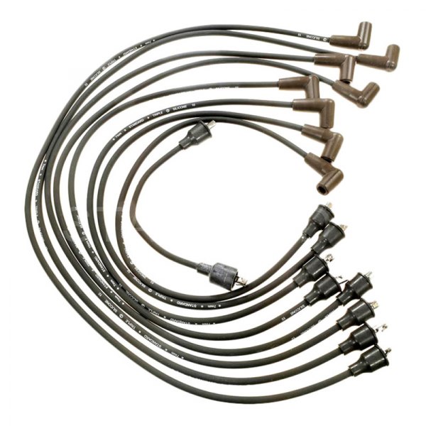 Tändkabelsats Cadillac, Chevrolet, GMC, Pontiac SB 59-74 Tändstift över grenrör. 7842