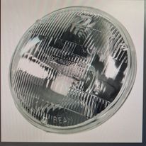 Strålkastare 5 3/4", Helljus, Sealed Beam, 2 stift H5001