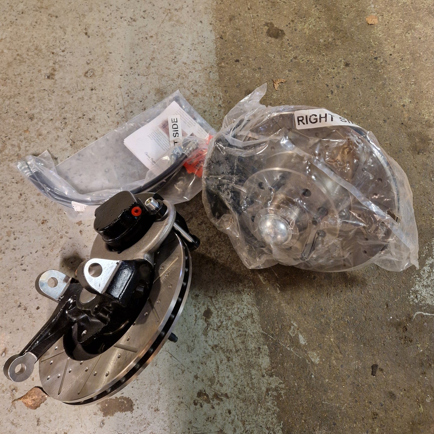 Skivbromskit med 2" Dropspindlar, Chevrolet 65-70, 11" skivor. 154476