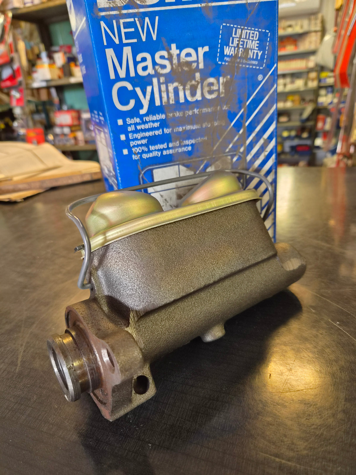 Huvudbromscylinder GM, Buick, Cadillac, Oldsmobile, Pontiac 67-70. Bendix Trumbromsar. E66712, 11328, 355-52004
