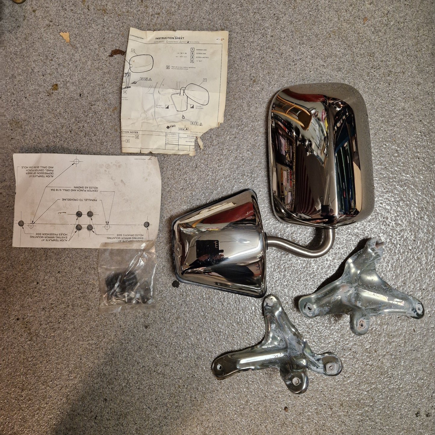 Sidospegel Chevrolet, GMC Truck 73-91 Manuell Justering 1 st 999261