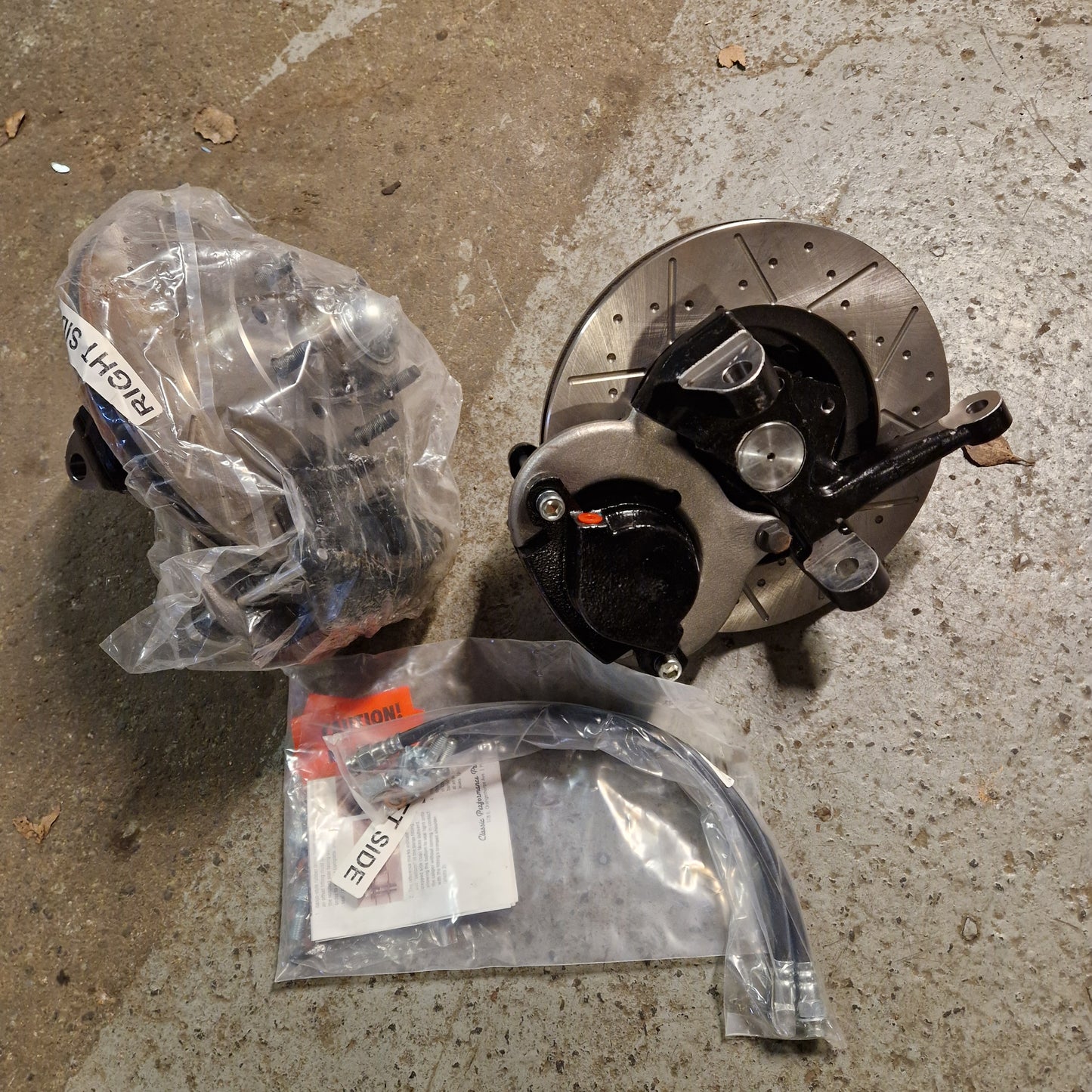 Skivbromskit med 2" Dropspindlar, Chevrolet 65-70, 11" skivor. 154476