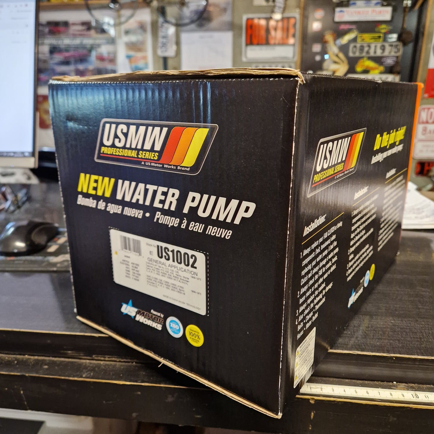 Vattenpump Chevrolet BB V8 69-97 PB Lång 18,5cm US1002 (44027, AW1002, WP442)