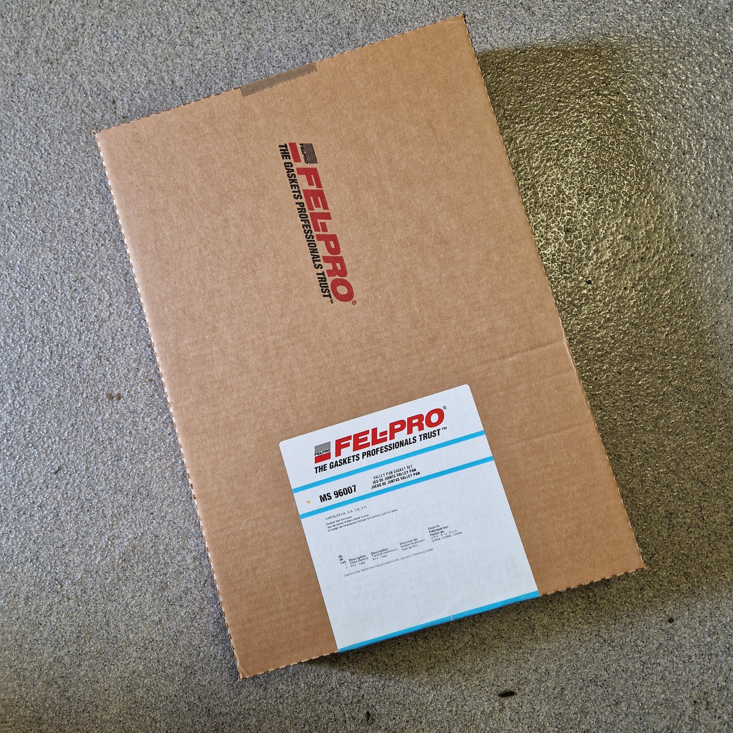 Insugspackning Valley Pan MoPar BB 350ci, 361ci, 383ci Ej 59-60, 400ci MS96007