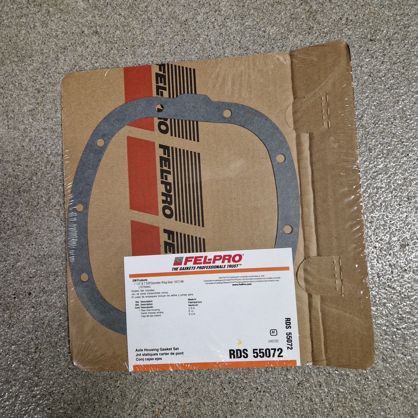 Diffhuspackning GM 10-bult 7 1/2" samt 7 5/8" 72-96 RDS55072