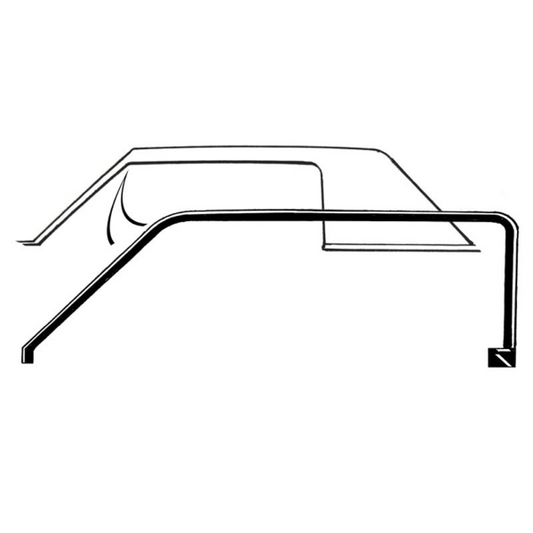 Tätningslist Tak Ford Thunderbird Landau 2 Door Hardtop 1966 Par C6SZ-63512222 (C6SZ-63512222-pr)