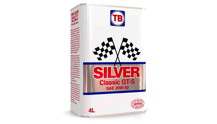 Motorolja Silver Classic GT-S  20W-50 med extra Zink  4 Lit. TB