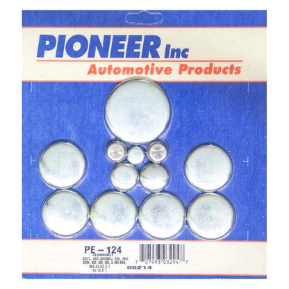 Frostpluggsats Oldsmobile V8 260, 307, 330, 350, 400, 403, 425, 455ci. 64-91, GM Diesel V8 78-85.  PE124, PE-124-R