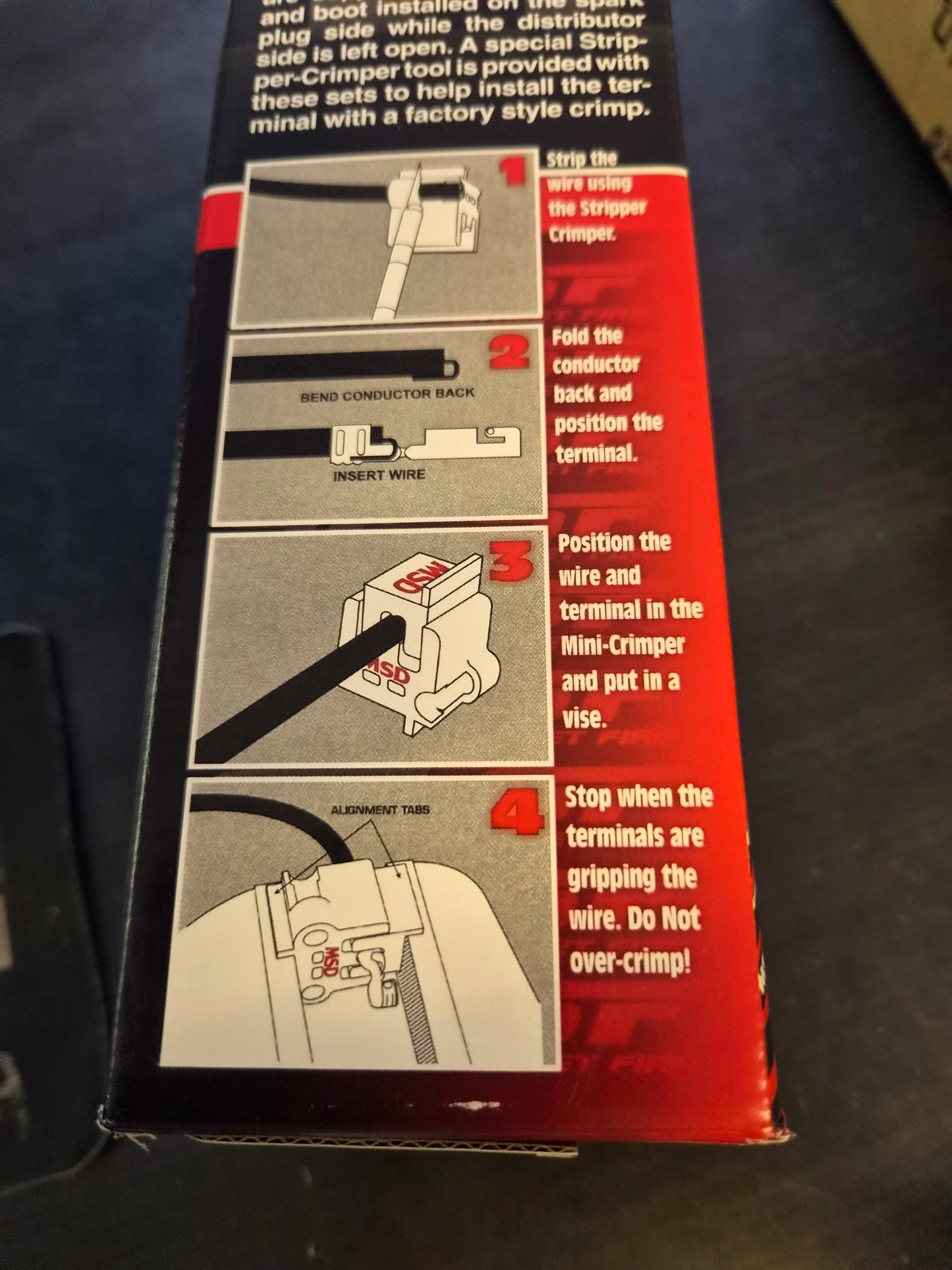 Tändkabelsats Universal MSD Ignition. Gör-det-själv-sats. 5553
