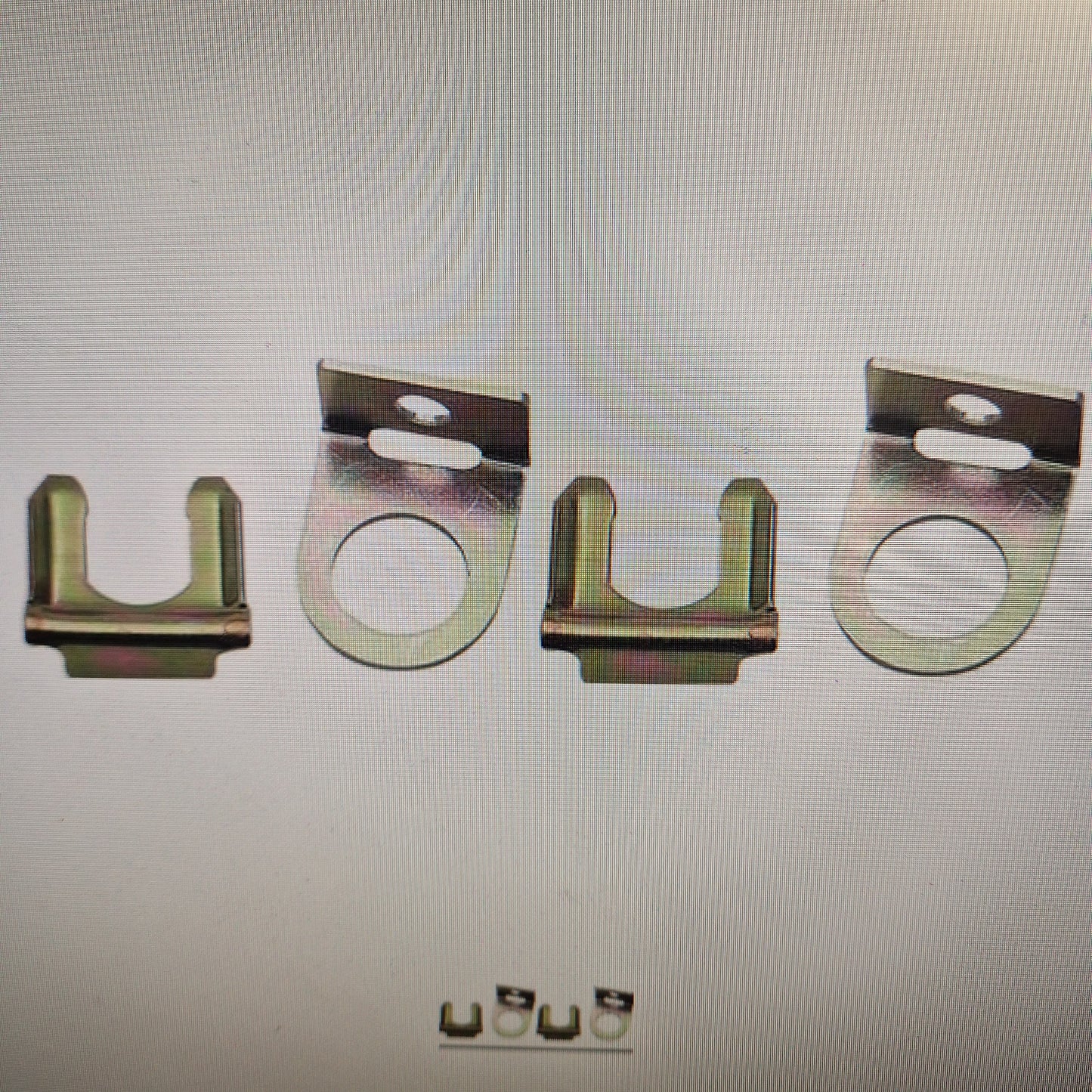 Fästen och Clips till Bromsrör, 4 delar Chevrolet, Dodge, Plymouth 393737 (BR3737K)