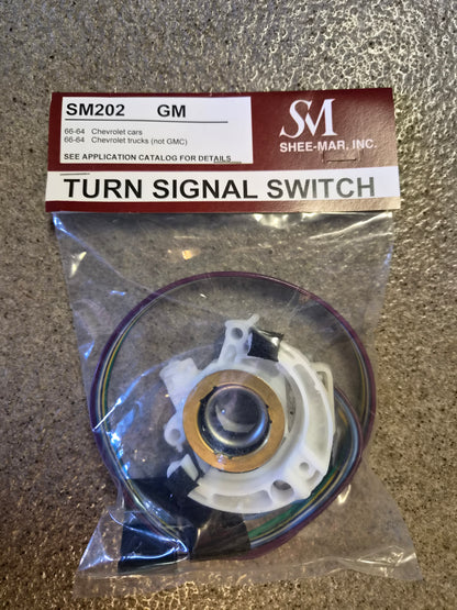 Blinkersbrytare, Turn Signal Switch  GM 64-66  4 + 3 stift SM202