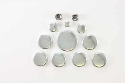 Frostpluggsats Oldsmobile V8 260, 307, 330, 350, 400, 403, 425, 455ci. 64-91, GM Diesel V8 78-85.  PE124, PE-124-R