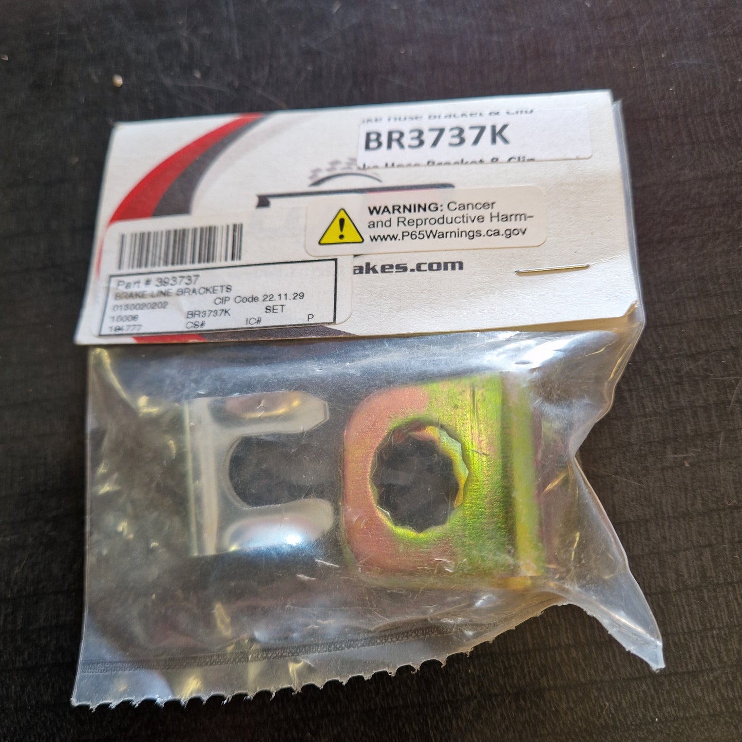 Fästen och Clips till Bromsrör, 4 delar Chevrolet, Dodge, Plymouth 393737 (BR3737K)