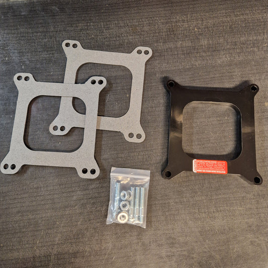 Spacerplatta Förgasare  1/2" Open Center  Bakelit 2180