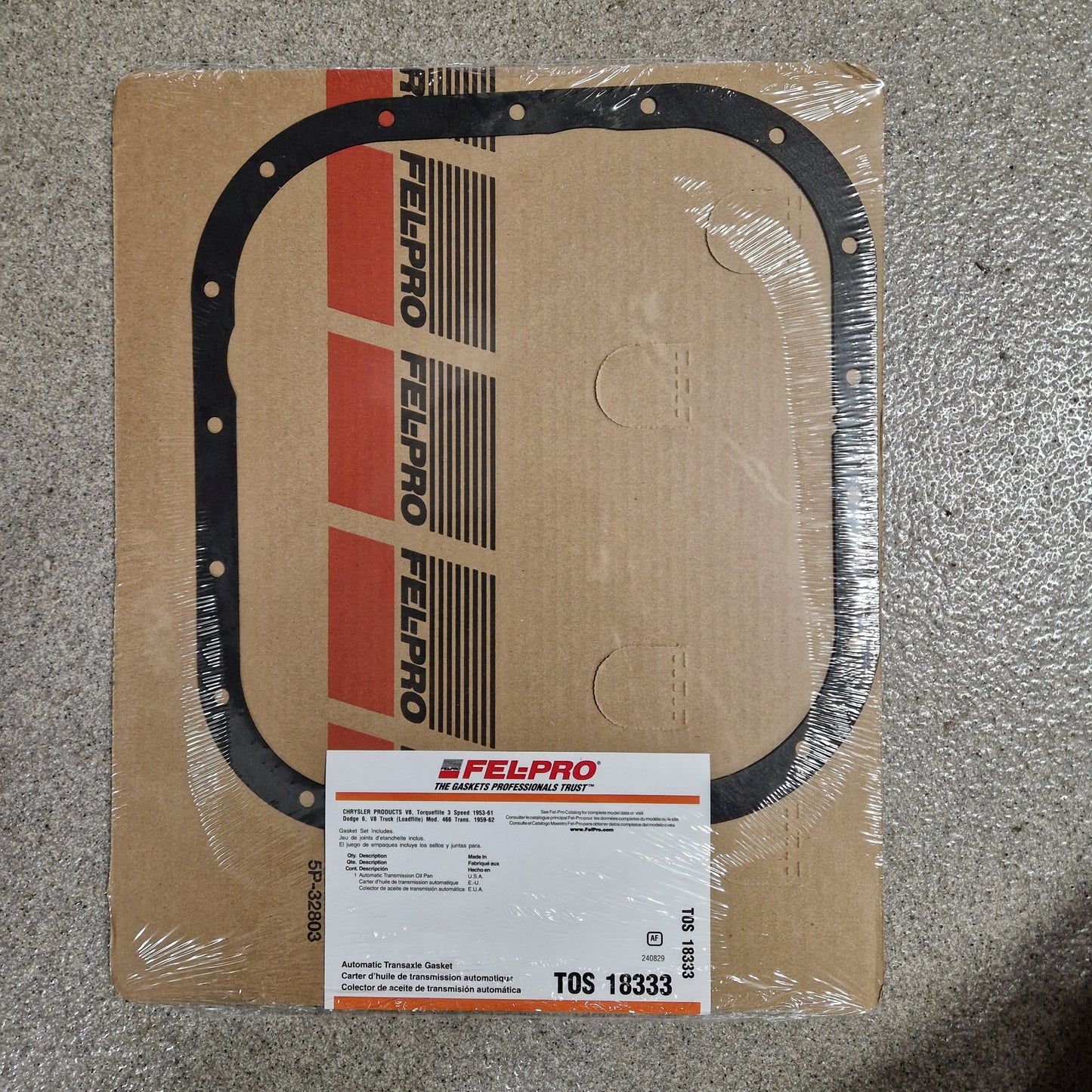 Trågpackning Torque Flite Gjutjärn 56-61, 3-Steg  TOS18333