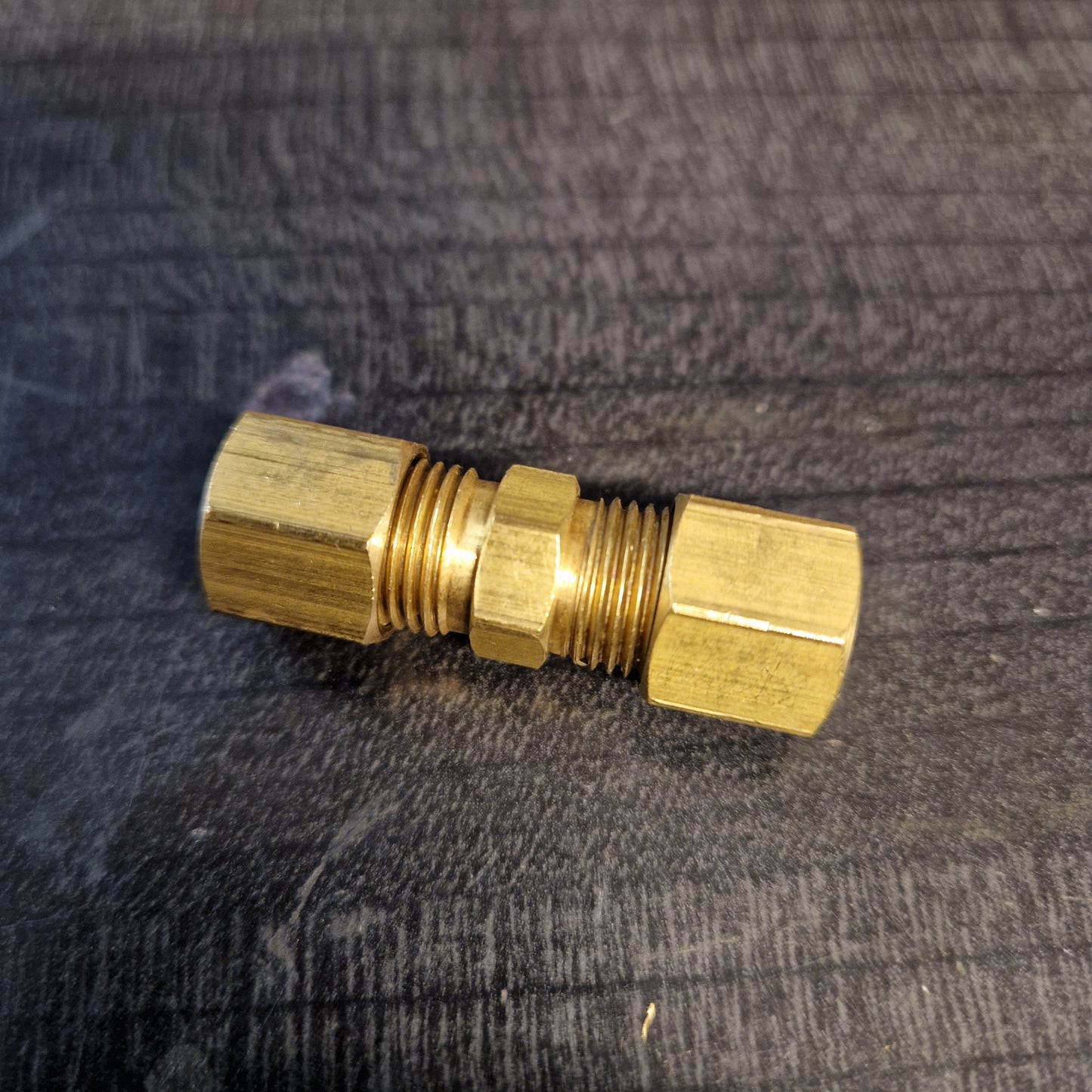 Skarvkoppling Bromsrör  1/14"  Mässing Rak 62C, 2956, 162400