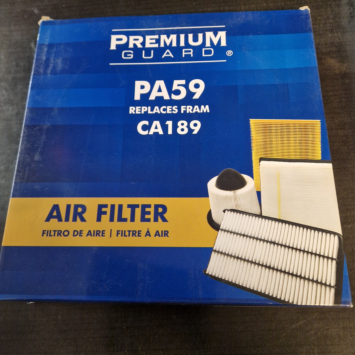 Luftfilter GM 6 cyl 241x208x48mm. 42083, A30059, A595C, PA59, CA189